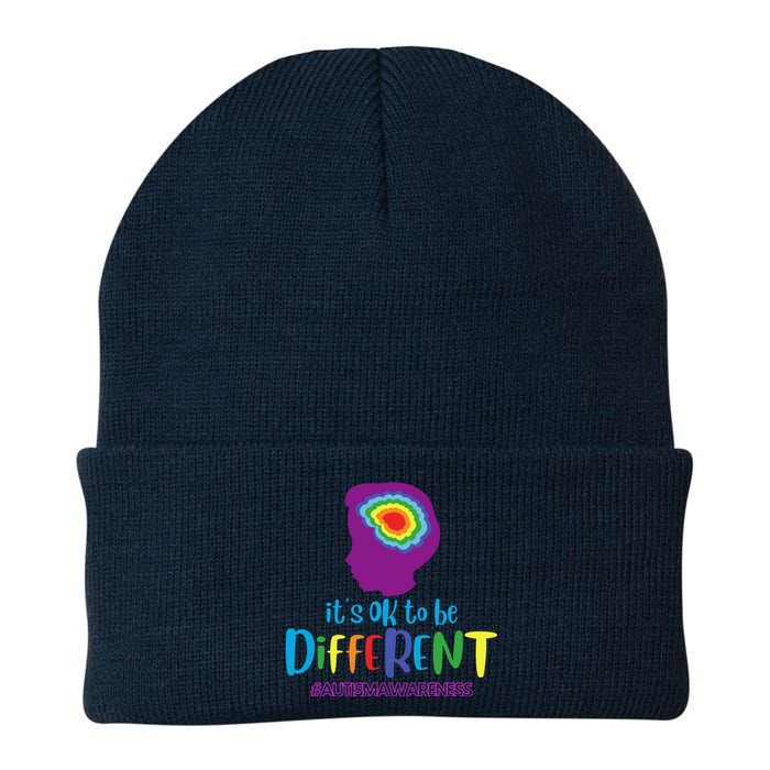 It's OK To Be Different Autism Awareness Knit Cap Winter Beanie