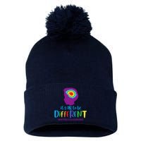 It's OK To Be Different Autism Awareness Pom Pom 12in Knit Beanie