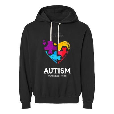 It's Ok To Be Different Autism Awareness Garment-Dyed Fleece Hoodie