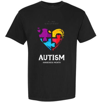 It's Ok To Be Different Autism Awareness Garment-Dyed Heavyweight T-Shirt