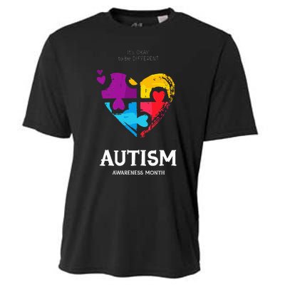 It's Ok To Be Different Autism Awareness Cooling Performance Crew T-Shirt