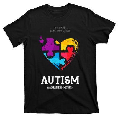 It's Ok To Be Different Autism Awareness T-Shirt