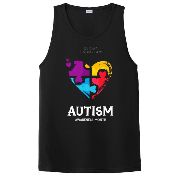 It's Ok To Be Different Autism Awareness PosiCharge Competitor Tank