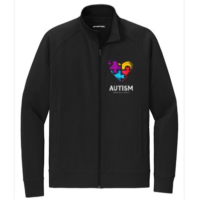 It's Ok To Be Different Autism Awareness Stretch Full-Zip Cadet Jacket