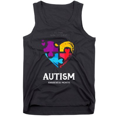 It's Ok To Be Different Autism Awareness Tank Top