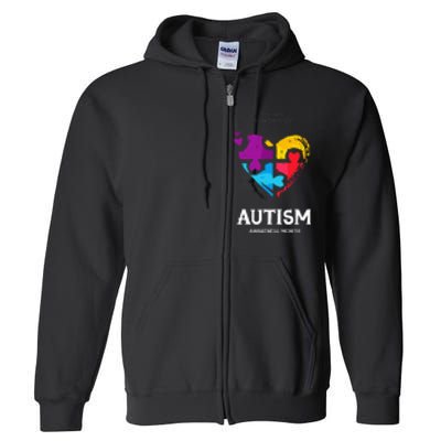 It's Ok To Be Different Autism Awareness Full Zip Hoodie