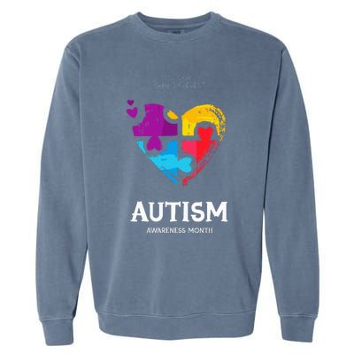 It's Ok To Be Different Autism Awareness Garment-Dyed Sweatshirt