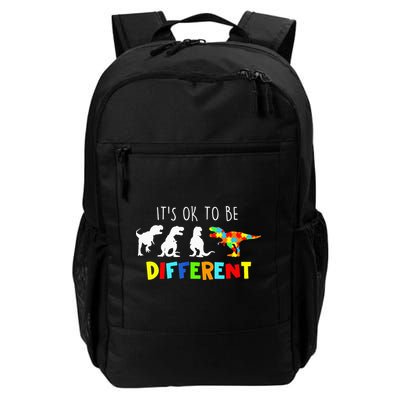It's Ok To Be Different Autism Awareness Dinosaur Backpack