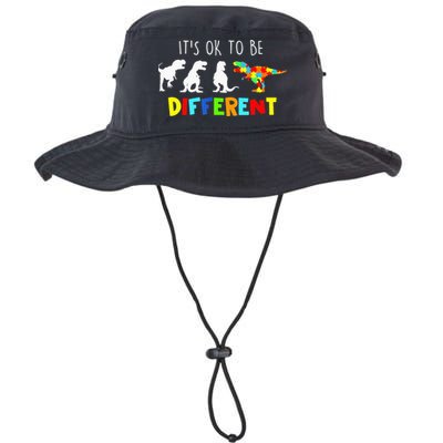 It's Ok To Be Different Autism Awareness Dinosaur Bucket Hat