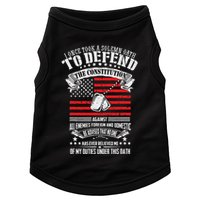 I Once Took A Solemn Oath To Defend Constitution VeternS Da Doggie Tank