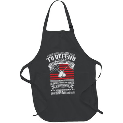 I Once Took A Solemn Oath To Defend Constitution VeternS Da Apron