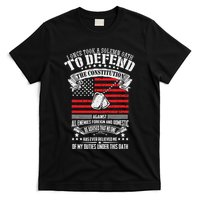 I Once Took A Solemn Oath To Defend Constitution VeternS Da T-Shirt