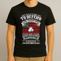 I Once Took A Solemn Oath To Defend Constitution VeternS Da T-Shirt