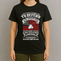 I Once Took A Solemn Oath To Defend Constitution VeternS Da T-Shirt