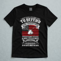 I Once Took A Solemn Oath To Defend Constitution VeternS Da T-Shirt
