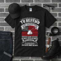 I Once Took A Solemn Oath To Defend Constitution VeternS Da Tall T-Shirt