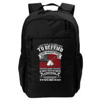 I Once Took A Solemn Oath To Defend Constitution VeternS Da Backpack
