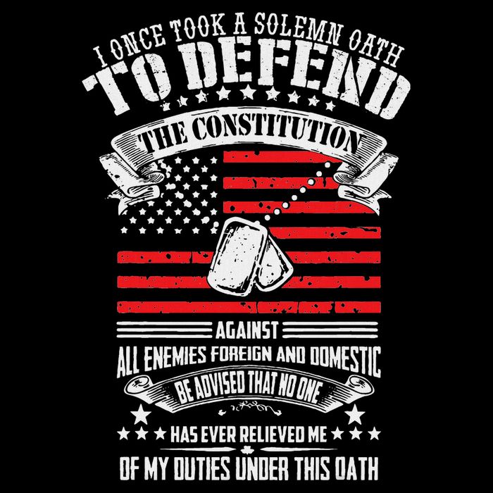 I Once Took A Solemn Oath To Defend Constitution VeternS Da Backpack