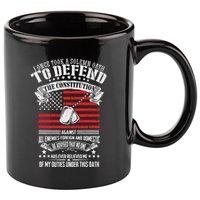 I Once Took A Solemn Oath To Defend Constitution VeternS Da 11oz C Handle Ceramic Mug