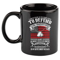 I Once Took A Solemn Oath To Defend Constitution VeternS Da 11oz C Handle Ceramic Mug