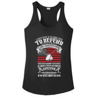I Once Took A Solemn Oath To Defend Constitution VeternS Da Ladies PosiCharge Competitor Racerback Tank
