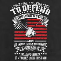 I Once Took A Solemn Oath To Defend Constitution VeternS Da 25L Jumbo Tote