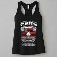 I Once Took A Solemn Oath To Defend Constitution VeternS Da Womens Tank Top