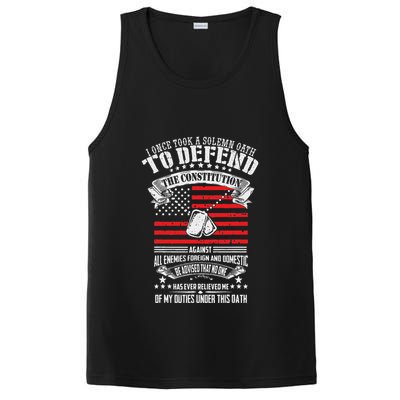 I Once Took A Solemn Oath To Defend Constitution VeternS Da PosiCharge Competitor Tank