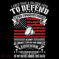 I Once Took A Solemn Oath To Defend Constitution VeternS Da Toddler Hoodie