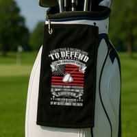 I Once Took A Solemn Oath To Defend Constitution VeternS Da Golf Towel