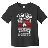 I Once Took A Solemn Oath To Defend Constitution VeternS Da Toddler T-Shirt