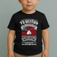 I Once Took A Solemn Oath To Defend Constitution VeternS Da Toddler T-Shirt