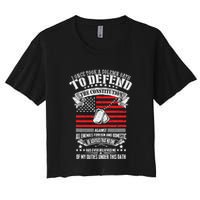 I Once Took A Solemn Oath To Defend Constitution VeternS Da Crop Top