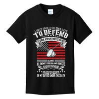 I Once Took A Solemn Oath To Defend Constitution VeternS Da Kids T-Shirt