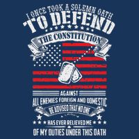 I Once Took A Solemn Oath To Defend Constitution VeternS Da Infant Baby Jersey Bodysuit