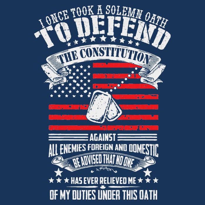 I Once Took A Solemn Oath To Defend Constitution VeternS Da Infant Baby Jersey Bodysuit