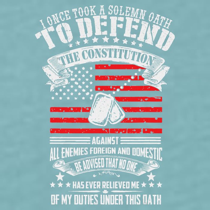 I Once Took A Solemn Oath To Defend Constitution VeternS Da Sueded Cloud Jersey T-Shirt