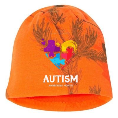 It's Ok To Be Different Autism Awareness Kati - Camo Knit Beanie