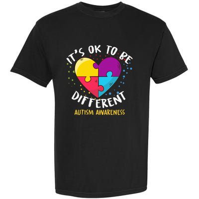 It's Ok To Be Different Autism Awareness Garment-Dyed Heavyweight T-Shirt