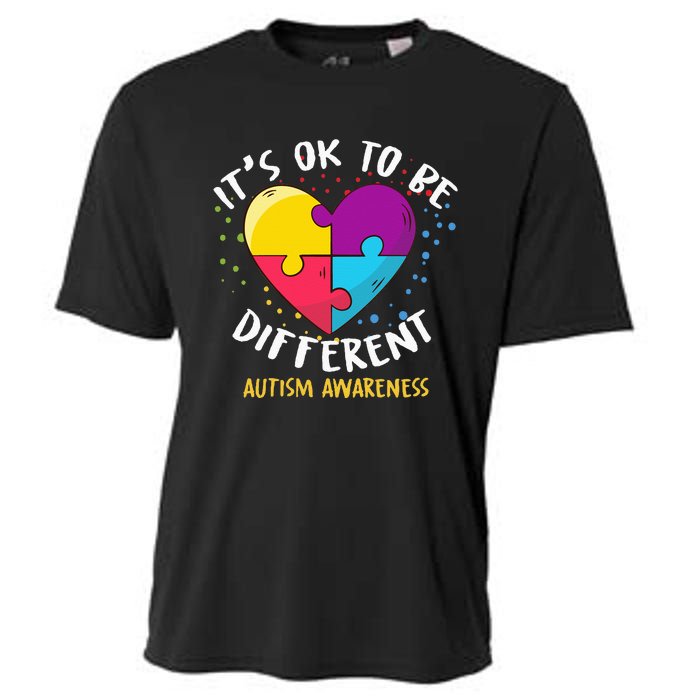 It's Ok To Be Different Autism Awareness Cooling Performance Crew T-Shirt