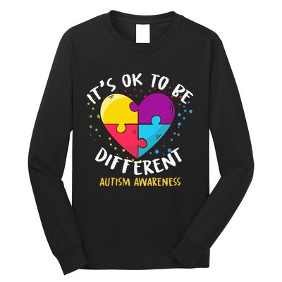 It's Ok To Be Different Autism Awareness Long Sleeve Shirt