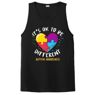 It's Ok To Be Different Autism Awareness PosiCharge Competitor Tank