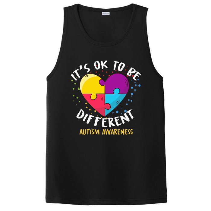 It's Ok To Be Different Autism Awareness PosiCharge Competitor Tank