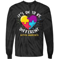 It's Ok To Be Different Autism Awareness Tie-Dye Long Sleeve Shirt