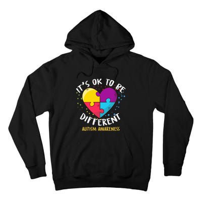 It's Ok To Be Different Autism Awareness Tall Hoodie