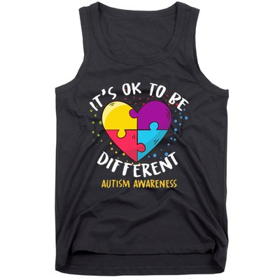 It's Ok To Be Different Autism Awareness Tank Top