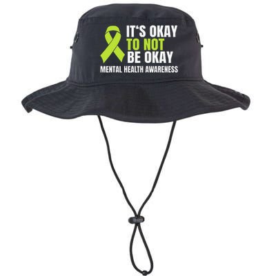 It's Okay To Not Be Okay Mental Health Ribbon Legacy Cool Fit Booney Bucket Hat