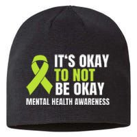 It's Okay To Not Be Okay Mental Health Ribbon Sustainable Beanie