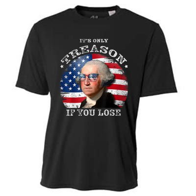 ItS Only Treason If You Lose American Flag Cooling Performance Crew T-Shirt