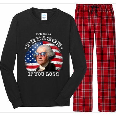 ItS Only Treason If You Lose American Flag Long Sleeve Pajama Set